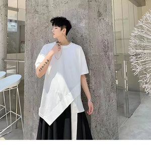 Kaju Long Bottom T-Shirt , - Streetwear T-Shirts - Slick Street