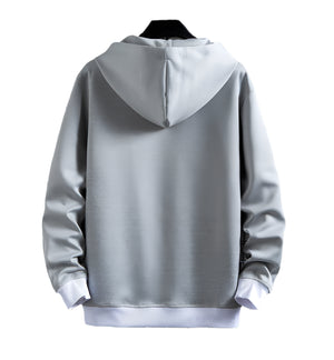 Double V Shape Pullover Hoodie , - Streetwear Hoodie - Slick Street