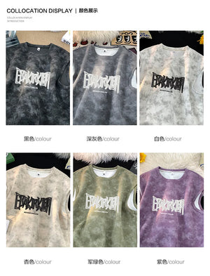 EBAK Tie-dye Sleeveless T-Shirt , - Streetwear T-Shirts - Slick Street