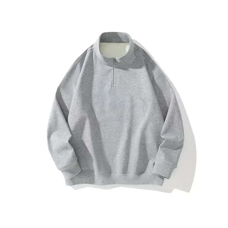 Half Zipper With Stand Collar Sweater – Slick Street