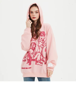 We V Cartoon Sketch Hoodie , - Streetwear Hoodie - Slick Street