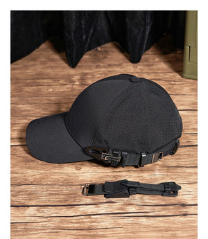 Plain Black Adjustable Cap , - Streetwear Cap - Slick Street
