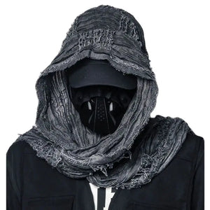 Ripped Design Round Neck Scarf , - Streetwear Accessories - Slick Street