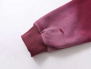 Distressed Tie-Dye Hoodie , - Streetwear Hoodie - Slick Street