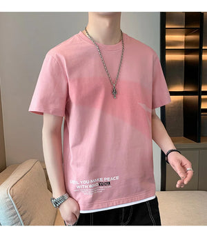 Falling Star Short Sleeves Loose T-Shirt , - Streetwear T-Shirts - Slick Street