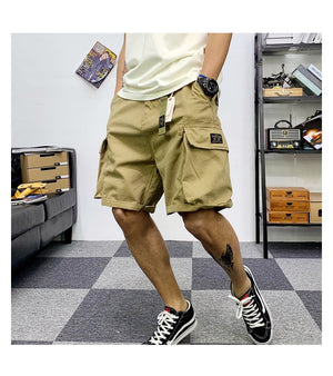 Tactical Multi-Pocket Cargo Shorts , - Streetwear Shorts - Slick Street
