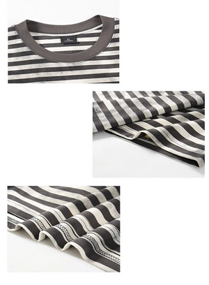 Classic Color Crash Striped T-Shirt , - Streetwear T-Shirts - Slick Street