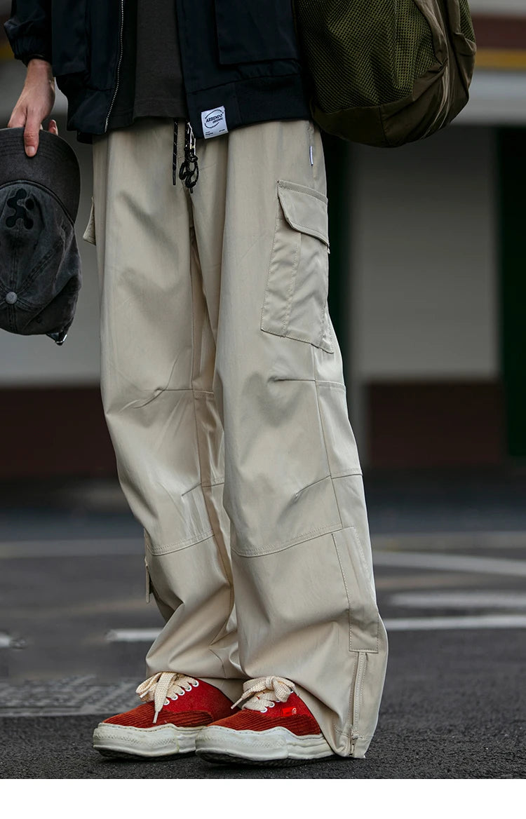 Ankle Zipper Style Cargo Pants , - Streetwear Pants - Slick Street