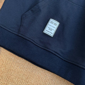 Black And Blue Color Two Piece Hoodie , - Streetwear Hoodie - Slick Street