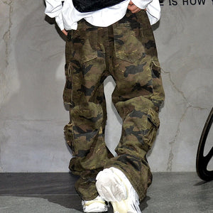 Jungle T24 Camo Cargo Pants , - Streetwear Pants - Slick Street