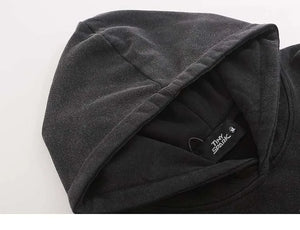 Ebony Black Doberman Dog Pullover Hoodie , - Streetwear Hoodie - Slick Street