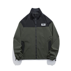AMAIMON Stand-Up Collar Windbreaker Jacket , - Streetwear Jacket - Slick Street