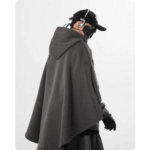 High Neck Cloak Two Piece Hoodie , - Streetwear Hoodie - Slick Street