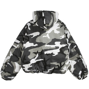 Disruptive Camouflage Elastic Waist Jacket , - Streetwear Jacket - Slick Street