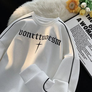 Embroidered Streetwear Vintage Sweater , - Streetwear Sweater - Slick Street