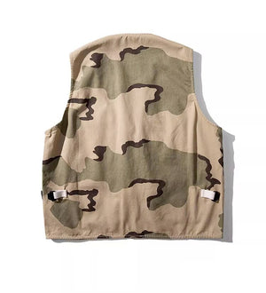 Multi-Pockets Fishing Vest Camping , - Streetwear Vest - Slick Street