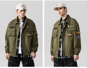 Double Welt Pocket Zipper Style Jacket , - Streetwear Jacket - Slick Street