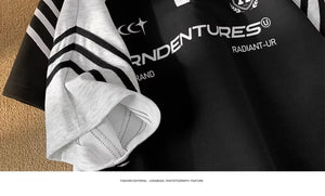 RADIANT-UR Contrast Color Polo T-Shirt , - Streetwear T-Shirts - Slick Street