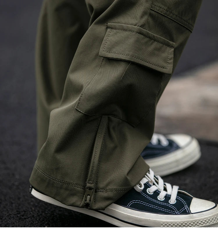 Ankle Zipper Style Cargo Pants , - Streetwear Pants - Slick Street