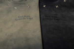 Tie-Die Metal Star Ripped T-Shirt , - Streetwear T-Shirts - Slick Street