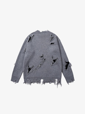 RA Distressed Sweatshirt , - Streetwear Sweatshirts - Slick Street