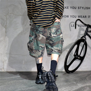 Tactical Camouflage Knee Length Shorts , - Streetwear Shorts - Slick Street