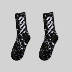 CyberTech V1 Socks Black, One Size - Streetwear Socks - Slick Street