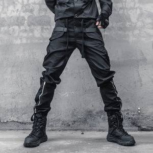Dark Abyss V2 Cargo Pants , - Streetwear Pants - Slick Street