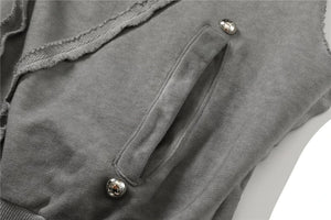 Punk Rock Gothic Ripped Style Sleeveless Hoodie , - Streetwear Hoodie - Slick Street