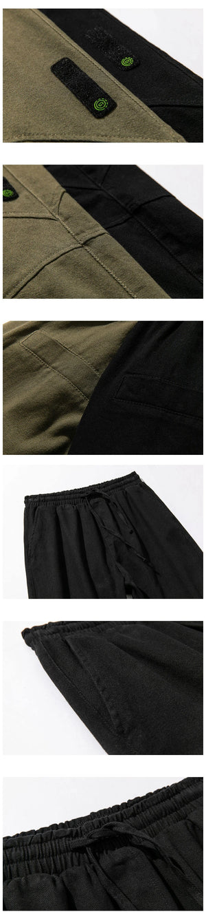 Slouchy Slim Elastic Ankle Length Pants , - Streetwear Pants - Slick Street