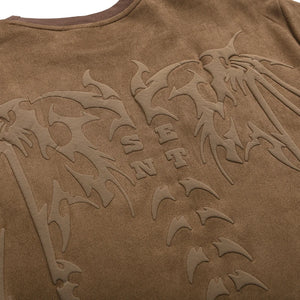 Spinal Cord Devil Wings Skeleton T-Shirt , - Streetwear T-Shirts - Slick Street