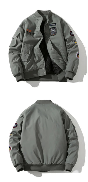 Pilot Patch Work Button Up Jacket , - Streetwear Jacket - Slick Street