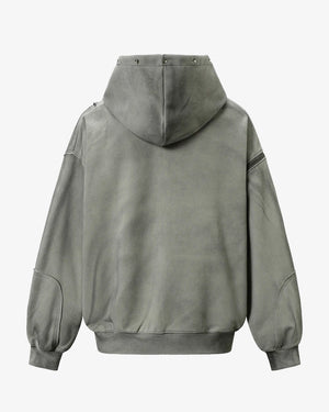 T2 Rivet Zipper Hoodie , - Streetwear Hoodie - Slick Street