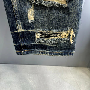 Indigo 26 Blue Distressed Jeans , - Streetwear Jeans - Slick Street
