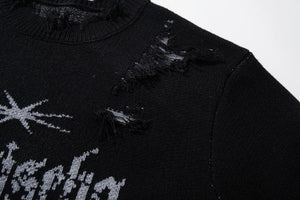 RA Distressed Sweatshirt , - Streetwear Sweatshirts - Slick Street