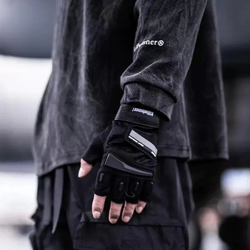 Wrist Wrap Fitness Fingerless Gloves , - Streetwear gloves - Slick Street