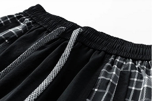 Plaid Cargo Shorts , - Streetwear Shorts - Slick Street