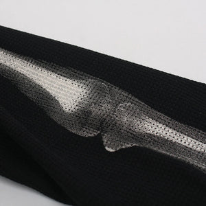 Skeleton B-Heart Graphic Sweatshirt , - Streetwear Sweatshirts - Slick Street