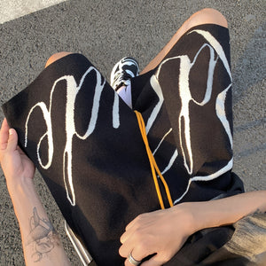 Letter Foam Y2K Knee Length Shorts , - Streetwear Shorts - Slick Street