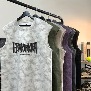 EBAK Tie-dye Sleeveless T-Shirt , - Streetwear T-Shirts - Slick Street