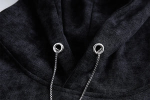 Tie-dye Coptic Cross Drawstring Hoodie , - Streetwear Hoodie - Slick Street