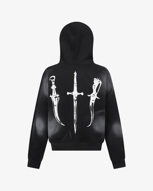 Sinful Zip Up Fur Hooded Jacket , - Streetwear Hoodie - Slick Street
