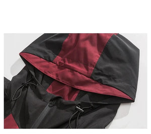 Heart Patchwork Zipper Bomber Jacket , - Streetwear Jacket - Slick Street