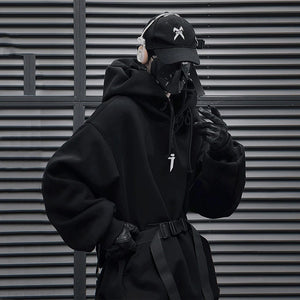 Plain Color Knit Style Pullover Hoodie , - Streetwear Hoodie - Slick Street