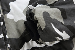 Disruptive Camouflage Elastic Waist Jacket , - Streetwear Jacket - Slick Street