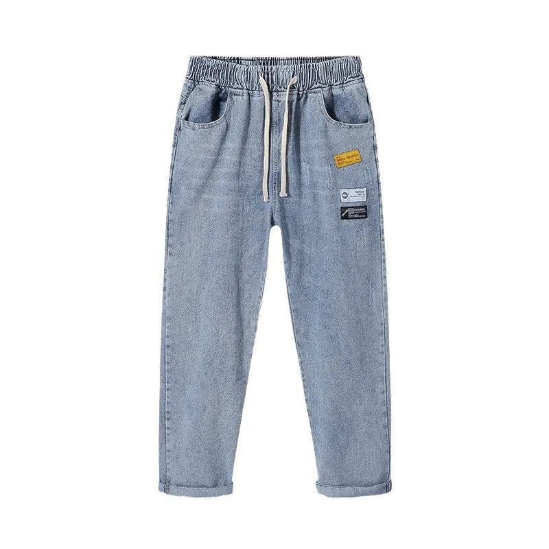 Ripped Nostalgic Denim Pants ,  - Streetwear Pants - Slick Street