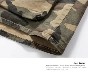 Camouflage Cotton Overshirt , - Streetwear Jackets - Slick Street