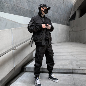 BLVCK A43 Tactical Cargo Pants , - Streetwear Cargo Pants - Slick Street