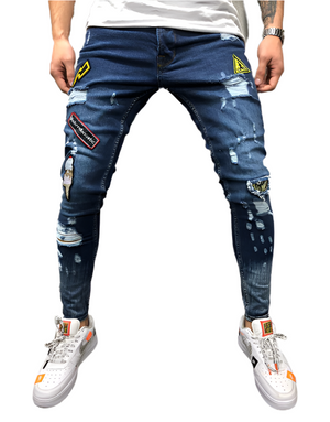 xBadges Distressed Skinny Jeans , - Streetwear Jeans - Slick Street