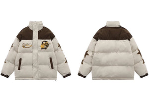 Campblue Narrator Star Patchwork Jacket , - Streetwear Jacket - Slick Street